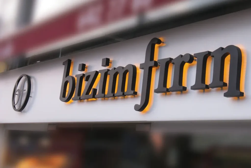 Kutu harf tabela çalışmamız